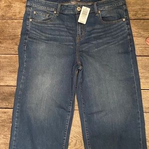 Torrid wide leg cropped denim jeans